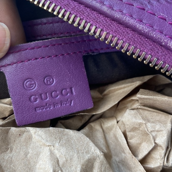 Gucci purple leather speedy. - Picture 15 of 16